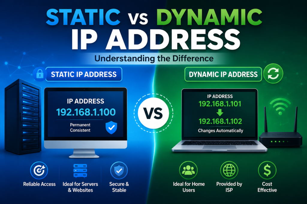 Static vs Dynamic IP Address