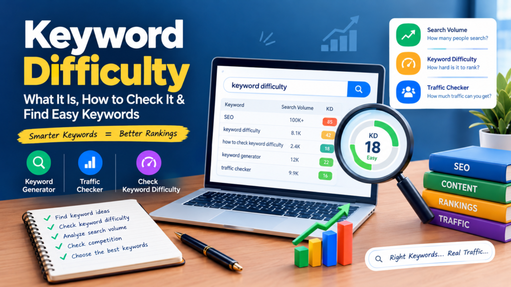 How to Check Keyword Difficulty & Find Easy Keywords in 2026 1 What is Keyword Difficulty