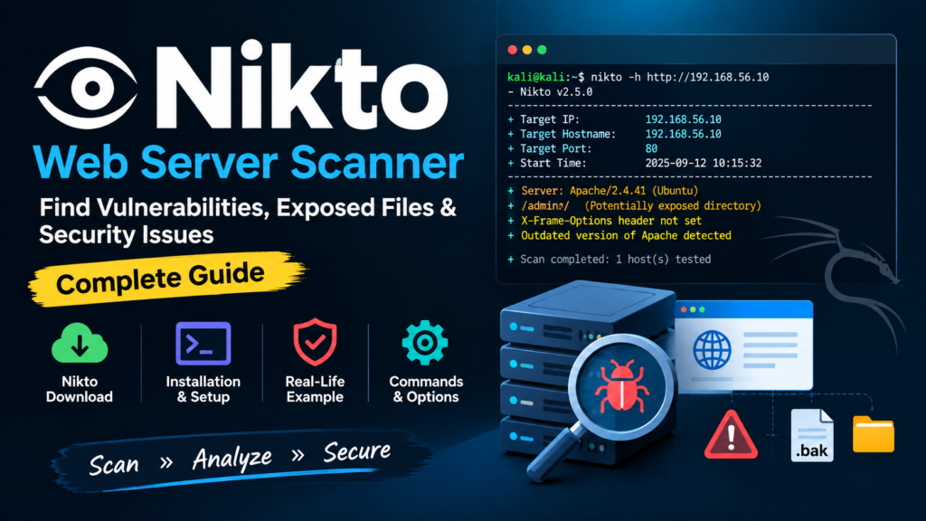 Nikto Complete Guide Easy to Nikto Tool Download in (2026) 1 Nikto tool