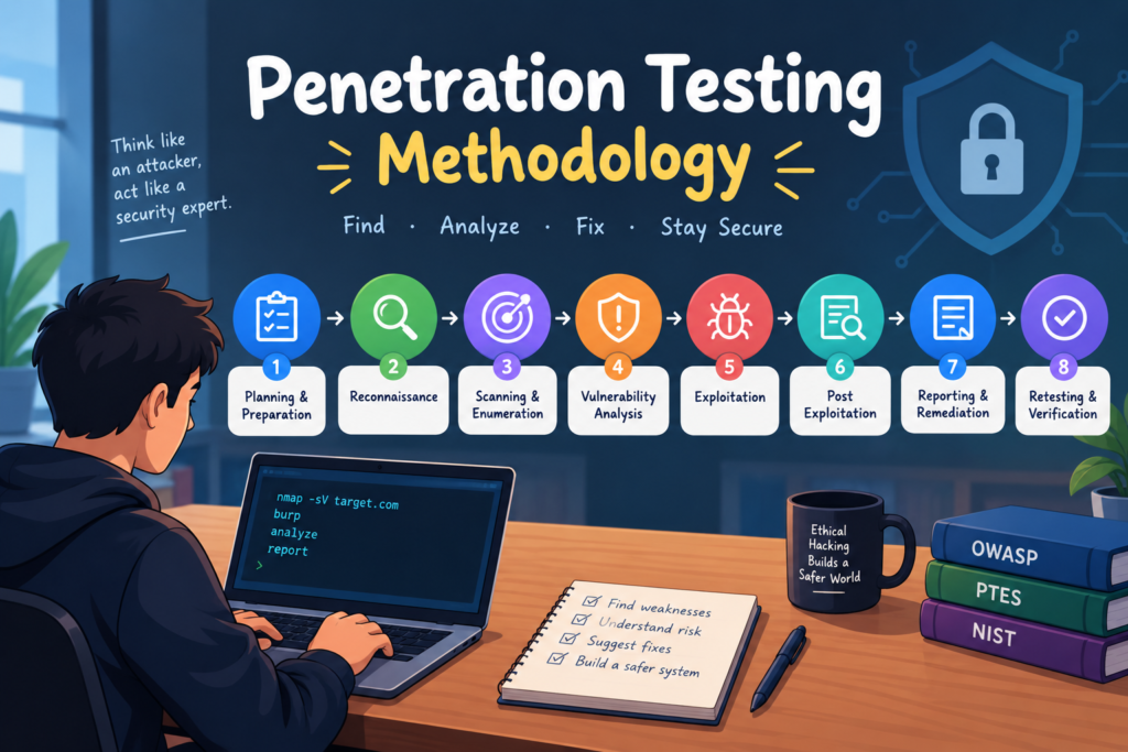 Penetration Testing Methodology with best practices in 2026 5 Penetration Testing Methodology